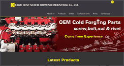 Desktop Screenshot of comebestscrew.com.tw